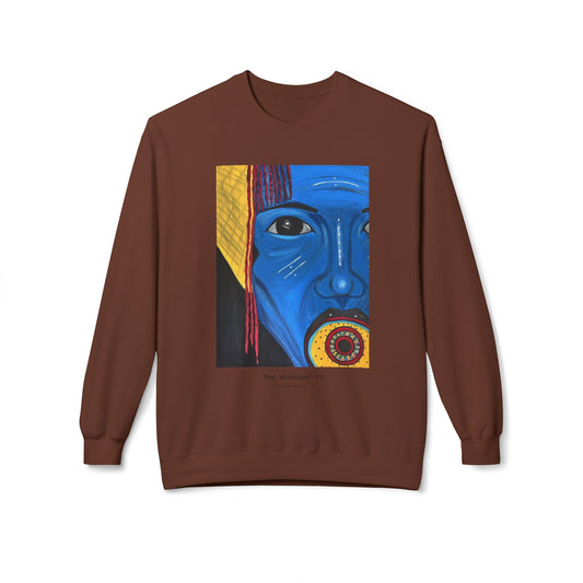 The Watcher #2 - Artist Tywree Bailey - Unisex Midweight Softstyle Fleece Crewneck Sweatshirt