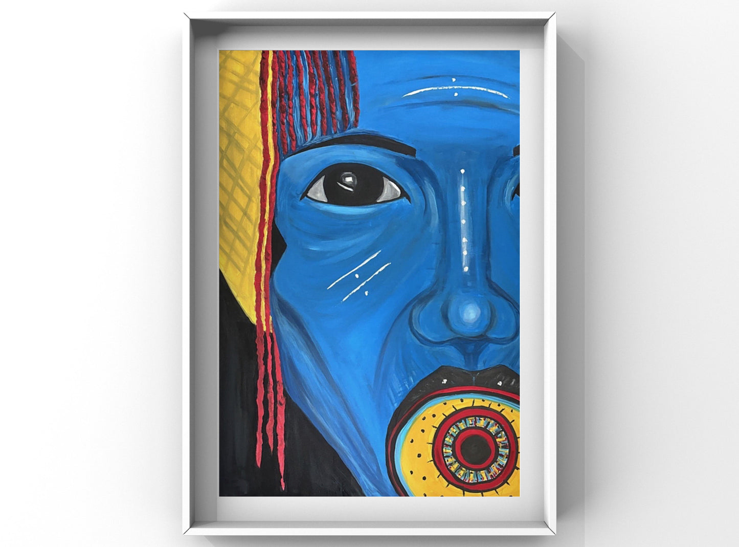 The Watcher #2 (blue) - Artist - Tywree - Print /Fine Art Cotton Rag - 300gsm Moab Entrada Rag